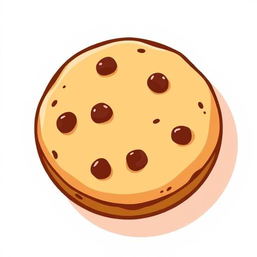 Illustrazione di un biscotto, simbolo dei cookie informatici