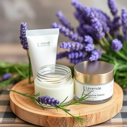 Set di creme naturali con profumi di lavanda e rosmarino